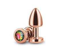 NS Novelties Rear Assets Petite Rose Gold Rainbow Analplug 6 x 2.6 x 2.6 cm