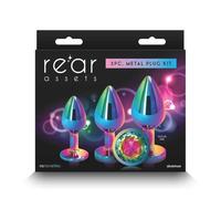 NS Novelties Rear Assets Trainer Kit Multicolor Rainbow Analplug One Size