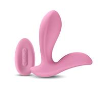 NS Novelties Secrets Rain G-spot Clit Remote Control Vibrator Pink Rechargeable