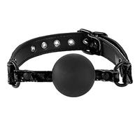 NS Novelties Sinful Soft Silicone Gag Black 66.8 cm