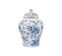 NS Online Rose Medium Urn for Female - Ceramic Keepsake Urn for Human Ashes, 8inches Blue Rose Decorative Urns for Women/Mom/Girl, Hold 60 Cubic inches - Qnty 1