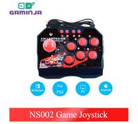 (NS002) GAMINJA NS002 4 In 1 Retro Arcade Console Game Joystick Rocker Fighting Controller for Nintendo Switch PS3 PC Android TV