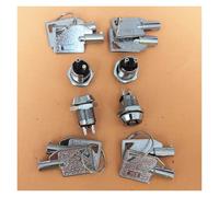 NS102 Switch Lock IP67 Waterproof 12mm Keylock Switches 1 Pole 2 Position 2-Terminals 2 Key Pulls SPST On-Off, 4-Pack IDGTTLDF