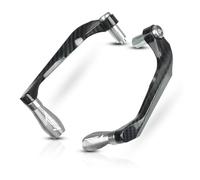 NSADDKF Motorcycle Windproof Handguard Aluminum Alloy Mot for Apr@&Ilia RS4 RS125 RS50 RS 125 50 1999-2022 Motorcycle Handlebar Grips Brake Clutch Levers Protector Universal Lever Guard(Silver RS4)