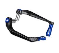 NSADDKF Motorcycle Windproof Handguard Aluminum Alloy Mot for FZ07 FZ8 FZ-07 FZ 8 2010-2021 2022 Universal Motorcycle Handguard Brake Clutch Lever Protector Motorbike Hand Guard(FZ Logo Blue)