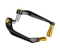 NSADDKF Motorcycle Windproof Handguard Aluminum Alloy Mot for FZ07 FZ8 FZ-07 FZ 8 2010-2021 2022 Universal Motorcycle Handguard Brake Clutch Lever Protector Motorbike Hand Guard(FZ Logo Gold)