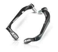 NSADDKF Motorcycle Windproof Handguard Aluminum Alloy Mot for Ka&@wasaki Z300 Z400 Z650 2016-2020 2021 2022 2023 Motorcycle Handlebar Brake Clutch Lever Protector 78'' 22MM Levers Guard(Gray Z400)
