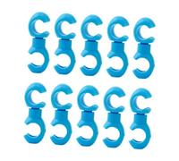 Nsaroche 10 Pieces Bike Cable Clips Cable Management Hook Unique Structure PP Material Suitable for Daily Tour 2cm×0.78cm, Blue