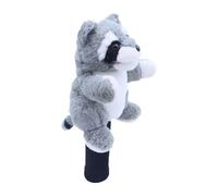 Nsaroche Golf Driver Headcover Animal Replacement Cover Knit Polyester for Adults Golfer Gift Hobby Room, Raccoon
