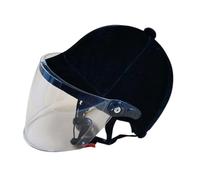 Nsaroche Horse Riding Hat Equestrian Helmet with Adjustable Inner Circle Velvet Exterior Sturdy PP Construction Breathable Summer Comfort Suitable for Adults M, White mirror