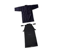 Nsaroche Kendo Set Suit Samurai Apparel Traditional Outfit Polyester Suitable for Judo Training Gift Giving, Blue and Black, 170cm
