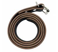 Nsaroche Leather Strap with Metal Buckles Sturdy Equestrian Strap with Adjustment Holes Easy-to-Fit Riding Tack for Riders, Work