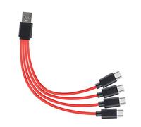 Nscdd 4 in 1 Convert Type C USB Cable Cord Wire Splitter Charges 4 Port Compatible for Phone Laptop Tablet Charging Cable