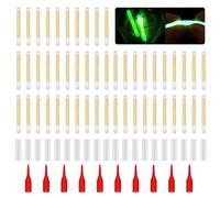 Nscdd 50Pcs Fishing Lightsticks Bright Green Fluorescent Light Rod Tip Glows Stick Fluorescent Enduring Glow Accessory