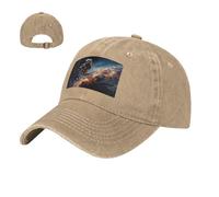 NSDdefAWCGT Baseball Cap Golf Dad Hat Astronaut Flying in Space Adjustable Cotton Hats for Men Women Unconstructed Cap Natural