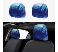 NSDdefAWCGT Car Seat Headrest Covers Set of 2 Abstract Blue Like Wave Car Seat Head Rest Cover Protector Car Decor Interior Vehicle Accessories Functional Headrest Cover for Car Truck Auto