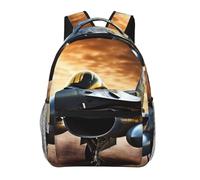 NSDdefAWCGT Casual Backpack for Women Men Falcon Fighter Lightweight Daypack Laptop Bag for Travel Hiking Camping Rucksack