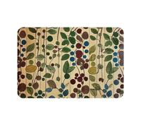 NSDdefAWCGT Front Door Mat Dirt Trapper Welcome Mat for Outdoor Indoor Different Plant Leaves Non-Slip Doormat Low Profile Entry Rug for Back Door Outside Patio Porch 16" x 24"