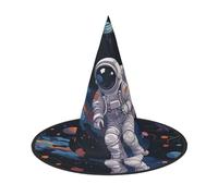 NSDdefAWCGT Halloween Women Witch Hat Astronaut Space Flight Wizard Hat for Adult Halloween Costume Witch Cap Cosplay