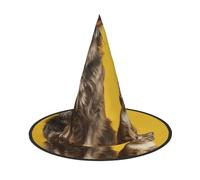 NSDdefAWCGT Halloween Women Witch Hat Dog and Cat Standing Wizard Hat for Adult Halloween Costume Witch Cap Cosplay