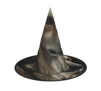 NSDdefAWCGT Halloween Women Witch Hat Dog in Snow Wizard Hat for Adult Halloween Costume Witch Cap Cosplay