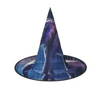 NSDdefAWCGT Halloween Women Witch Hat Elephant in Cage Wizard Hat for Adult Halloween Costume Witch Cap Cosplay