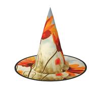 NSDdefAWCGT Halloween Women Witch Hat Flower under the sun Wizard Hat for Adult Halloween Costume Witch Cap Cosplay