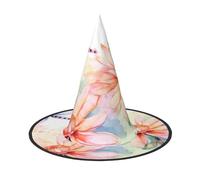 NSDdefAWCGT Halloween Women Witch Hat Flying Dragonflies Wizard Hat for Adult Halloween Costume Witch Cap Cosplay