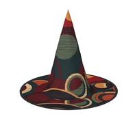 NSDdefAWCGT Halloween Women Witch Hat Shapes and Circles Wizard Hat for Adult Halloween Costume Witch Cap Cosplay