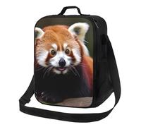 NSDdefAWCGT Insulated Lunch Bag for Women Men Lunchbox with Adjustable Shoulder Strap Animal Red Panda Luch Tote Bag for Picnic