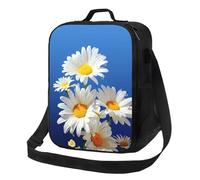 NSDdefAWCGT Insulated Lunch Bag for Women Men Lunchbox with Adjustable Shoulder Strap Beautiful Daisy Luch Tote Bag for Picnic