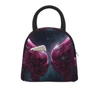 NSDdefAWCGT Insulated Lunch Bag for Women Men Portable Leak-Proof Cool Bag Beautiful Wings Among The Stars Lunch Box for Picnic