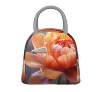 NSDdefAWCGT Insulated Lunch Bag for Women Men Portable Leak-Proof Cool Bag Flower Bloom Lunch Box for Picnic