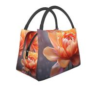 NSDdefAWCGT Insulated Lunch Bag for Women Men Portable Leak-Proof Cool Bag Flower Bloom Portable Insulation Bag