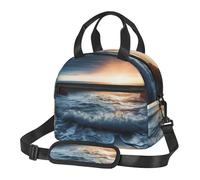 NSDdefAWCGT Insulated Lunch Bag for Women Men Reusable Small Lunchbox A Corner of The Sea Portable Lunch Box for Work Picnic