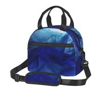 NSDdefAWCGT Insulated Lunch Bag for Women Men Reusable Small Lunchbox Abstract Blue Like Wave Portable Lunch Box for Work Picnic