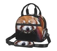 NSDdefAWCGT Insulated Lunch Bag for Women Men Reusable Small Lunchbox Animal Red Panda Portable Lunch Box for Work Picnic