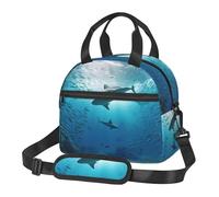 NSDdefAWCGT Insulated Lunch Bag for Women Men Reusable Small Lunchbox Animals The Ocean Portable Lunch Box for Work Picnic