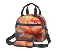 NSDdefAWCGT Insulated Lunch Bag for Women Men Reusable Small Lunchbox Flower Bloom Portable Lunch Box for Work Picnic