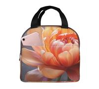 NSDdefAWCGT Insulated Lunch Bag for Women Men Reusable Small Lunchbox Flower Bloom Portable Lunch Box for Work Picnic
