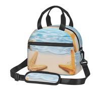 NSDdefAWCGT Insulated Lunch Bag for Women Men Reusable Small Lunchbox Maritime Summer Starfish Portable Lunch Box for Work Picnic