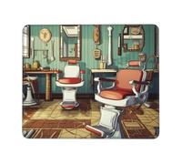 NSDdefAWCGT Mouse Pad for Gaming 10 x 12 inch barber shop Mousepad Cute Square Mousepad Non-Slip Rubber Base Mouse Mat with Designs for Laptop Computer Office