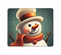 NSDdefAWCGT Mouse Pad for Gaming 10 x 12 inch Christmas Snowman Mousepad Cute Square Mousepad Non-Slip Rubber Base Mouse Mat with Designs for Laptop Computer Office
