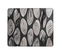 NSDdefAWCGT Mouse Pad for Gaming 7.9 x 9.5 in Abstract Black Silver Mousepad Cute Square Mousepad Non-Slip Rubber Base Mouse Mat with Designs for Laptop Computer Office