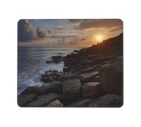 NSDdefAWCGT Mouse Pad for Gaming 7.9 x 9.5 in Along The Rocks Mousepad Cute Square Mousepad Non-Slip Rubber Base Mouse Mat with Designs for Laptop Computer Office