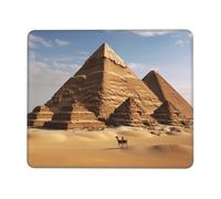 NSDdefAWCGT Mouse Pad for Gaming 7.9 x 9.5 in Ancient Egypt Pyramid Mousepad Cute Square Mousepad Non-Slip Rubber Base Mouse Mat with Designs for Laptop Computer Office
