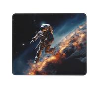 NSDdefAWCGT Mouse Pad for Gaming 7.9 x 9.5 in Astronaut Flying in Space Mousepad Cute Square Mousepad Non-Slip Rubber Base Mouse Mat with Designs for Laptop Computer Office