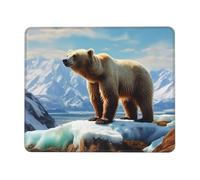 NSDdefAWCGT Mouse Pad for Gaming 7.9 x 9.5 in Bear Mousepad Cute Square Mousepad Non-Slip Rubber Base Mouse Mat with Designs for Laptop Computer Office