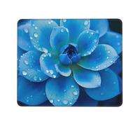 NSDdefAWCGT Mouse Pad for Gaming 7.9 x 9.5 in Blue Flower Mousepad Cute Square Mousepad Non-Slip Rubber Base Mouse Mat with Designs for Laptop Computer Office