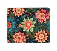 NSDdefAWCGT Mouse Pad for Gaming 7.9 x 9.5 in Bohemian Flower Mousepad Cute Square Mousepad Non-Slip Rubber Base Mouse Mat with Designs for Laptop Computer Office